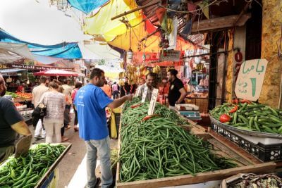 Jordánsko  v létě od jihu k severu